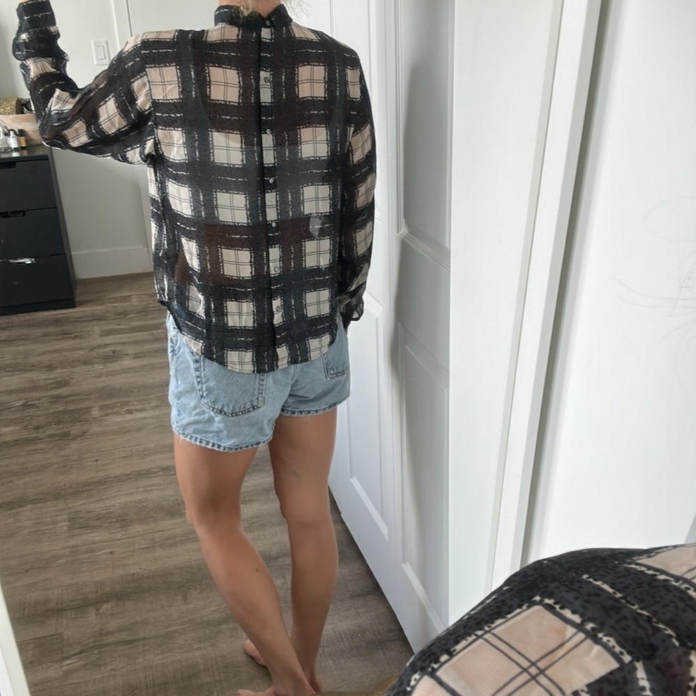 DIESEL plaid reversible blouse - Picture 4 of 12